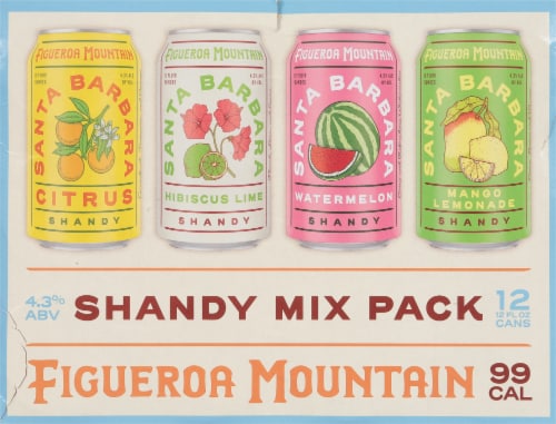 Figueroa Mountain Brewing Co Shandy Mix Pack Perspective: back