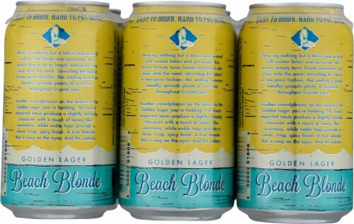 Crystal Lake Brewing Beach Blonde Golden Lager Perspective: back