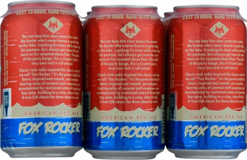 Crystal Lake Brewing Fox Rocker American Red Ale Perspective: back