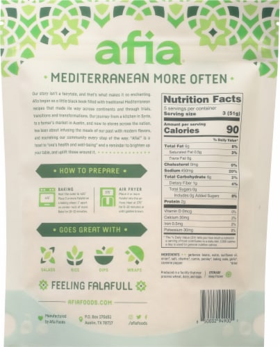 Afia® Traditional Falafel Perspective: back