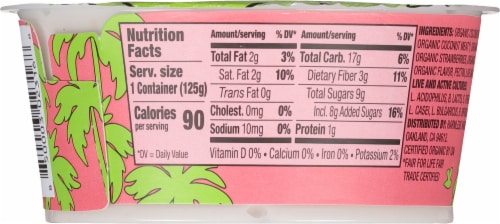 Harmless Harvest® Organic Dairy-Free Strawberry Yogurt Alternative Perspective: back