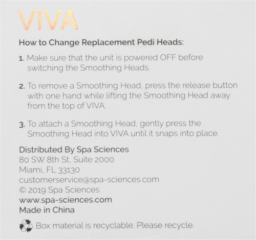Spa Sciences Viva Replacement Pedi Heads 2 Pack Perspective: back