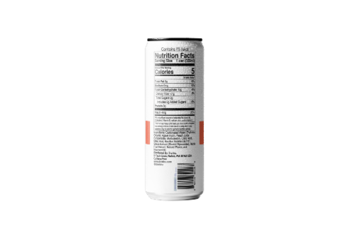 Tru® Gut Peach Flavored Sparkling Drink Can Perspective: back