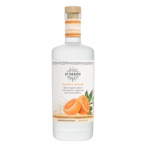 21 SEEDS Valencia Orange Infused Blanco Tequila Perspective: back