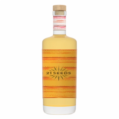21 SEEDS Grapefruit Hibiscus Blanco Tequila Perspective: back