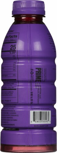 Prime Grape Sports Drink Bottle Perspective: back