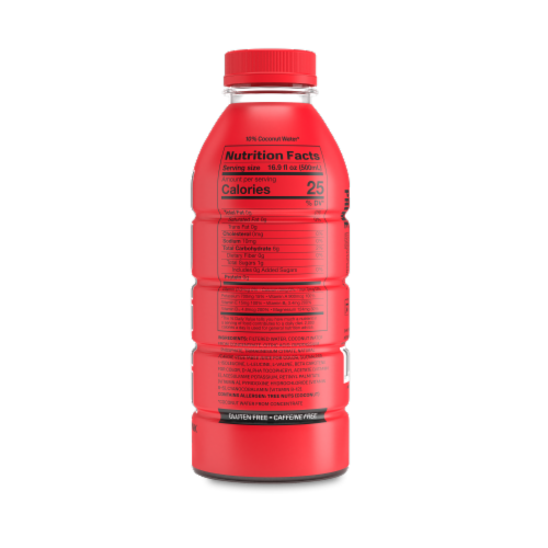 Prime Tropical Punch Sports Drink Single Bottle Perspective: back