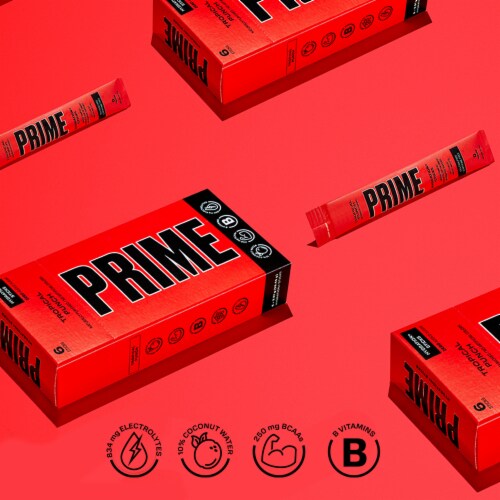 Prime Hydration Tropical Punch Electrolyte Drink Mix Packets Perspective: back