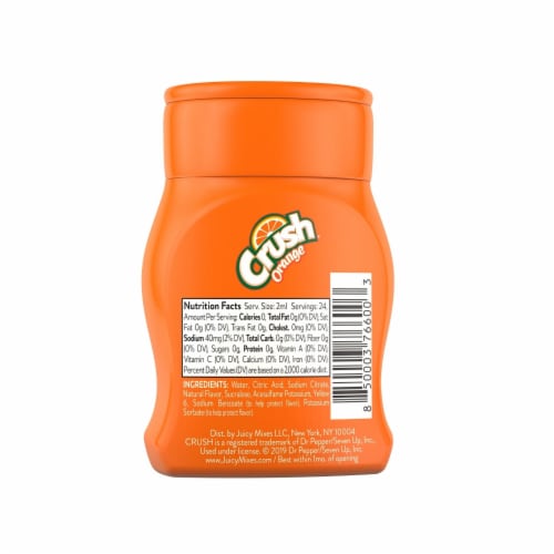 Crush Orange Liquid Water Enhancer Perspective: back