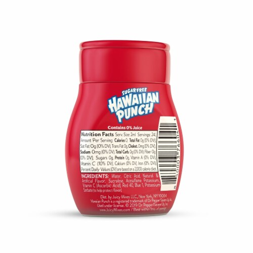 Hawaiian Punch® Sugar Free Fruit Juicy Red Liquid Water Enhancer Perspective: back
