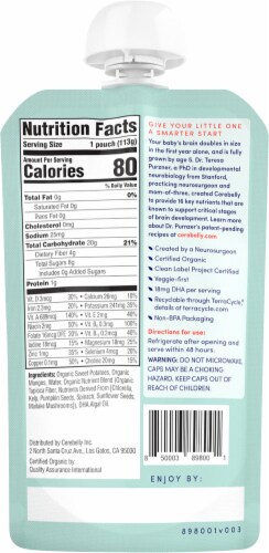 Cerebelly® Stage 2 Organic Sweet Potato Mango Baby Baby Food Perspective: back