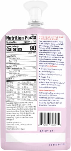 Cerebelly® Stage 3 Organic Sweet Potato Peach Mango Baby Food Smoothie Perspective: back