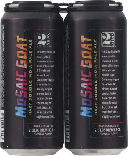 2 Silos Brewing Co® Mosaic Goat Double India Pale Ale Perspective: back