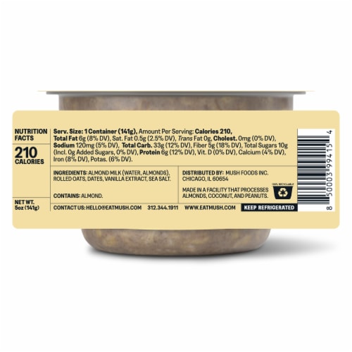 MUSH Vanilla Overnight Oats Perspective: back