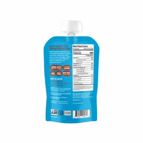 MUSHkins Chocolaty Chocolate Gluten-Free Dairy-Free Oatmeal Smoothie Pouch Perspective: back
