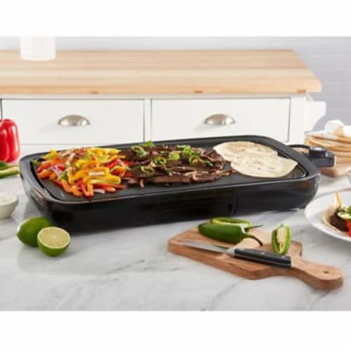 Chefman Long Stainless Steel Electric Warming Plate - Black, 1 ct - Ralphs