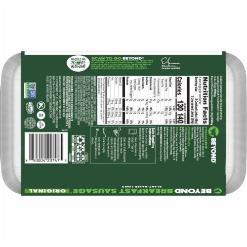 Beyond Meat® Beyond Breakfast Classic Plant-Based Sausage Links Perspective: back