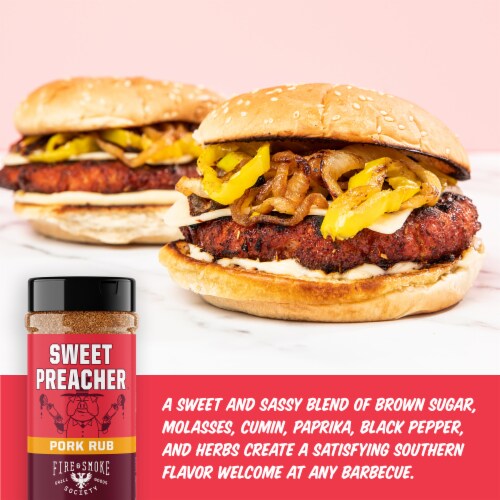 Fire & Smoke Society Sweet Preacher™ Sweet Southern Pork Rub Perspective: back