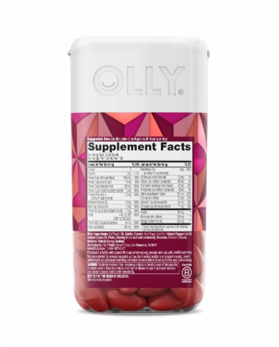 Olly Women's Multi + Omega-3 Ultra Softgels Perspective: back