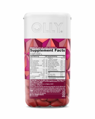 Olly Women's Multi + Omega-3 Ultra Softgels Perspective: back