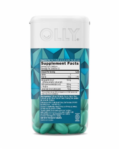 Olly Stress Ultra Softgels Perspective: back