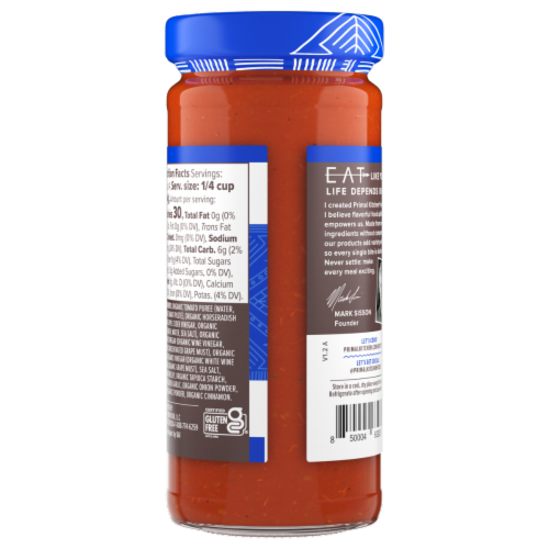 Primal Kitchen® Organic Unsweetened Cocktail Sauce Perspective: back