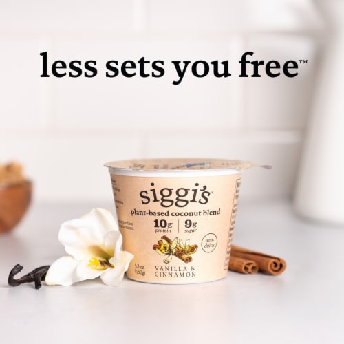 Siggi's® Plant Based Raspberry Coconut Blend Yogurt Perspective: back