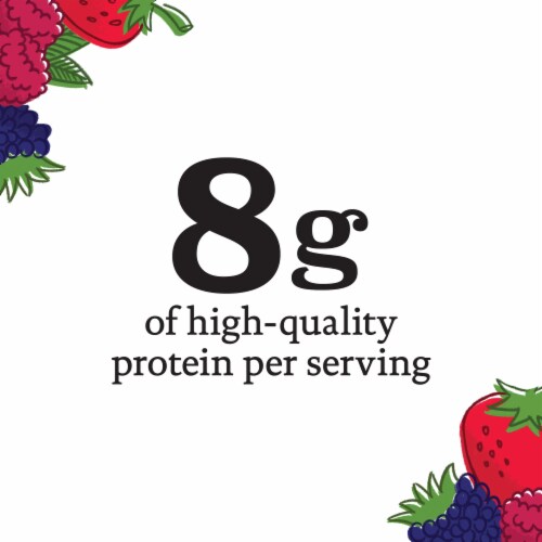 siggi’s Mixed Berries Reduced Fat Yogurt Pouches, 3.5 oz, 4 ct Pack Perspective: back