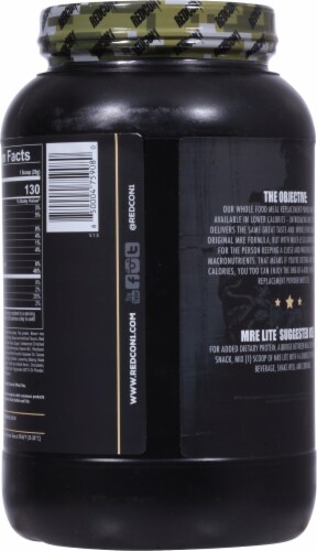 Redcon1  MRE Lite Animal Based Protein   Oatmeal Chocolate Chip Perspective: back