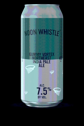 Noon Whistle Gummy Vortex Northeast India Pale Ale Beer Perspective: back
