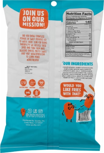 Spudsy™ Vegan Ranch Sweet Potato Fries Chips Perspective: back