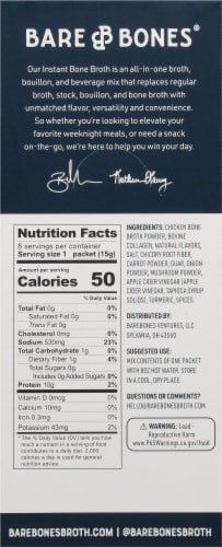 Bare Bones Instant Beverage Mix Chicken Broth Perspective: back