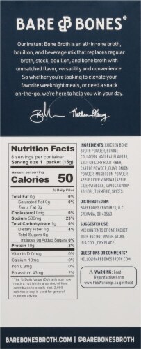 Bare Bones Instant Beverage Mix Chicken Broth Perspective: back