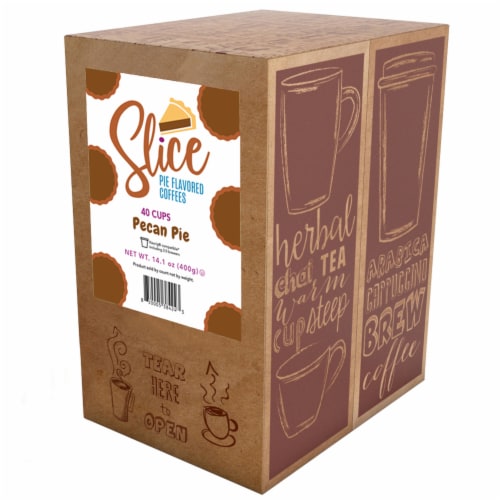 Slice Flavored Coffee Pods for Keurig K Cup Brewers, Pecan Pie, 40 Count Perspective: back