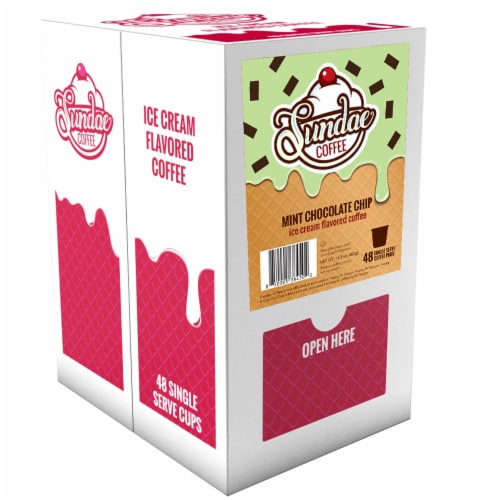 Sundae Ice Cream Flavored Coffee Pods, for 2.0 Keurig, Mint Chocolate Chip, 48 Count Perspective: back