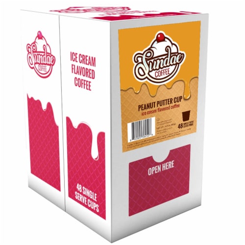 Sundae Peanut Butter Cup Flavored Coffee Pods Perspective: back