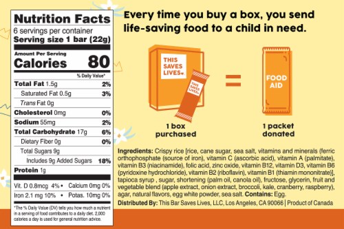 This Saves Lives™ Kids Mammoth Marshmallow Bars Perspective: back