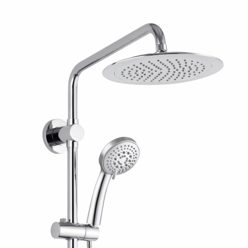 PULSE ShowerSpas SeaBreeze Chrome Shower and Valve Combo Perspective: back