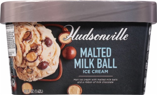 Homemade Brand Malted Milk Ball Ice Cream Tub Perspective: back