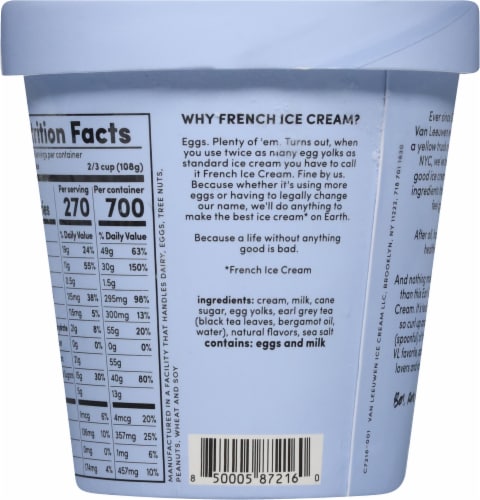 Van Leeuwen Earl Grey Tea French Ice Cream Perspective: back