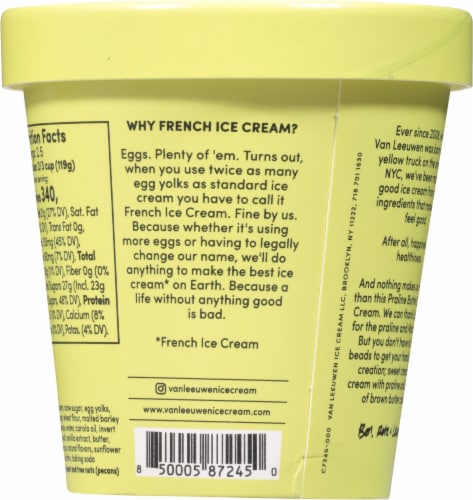 Van Leeuwen Praline Butter Cake French Ice Cream Perspective: back