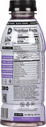 BOOST® Grape Burst Energy Drink Bottle Perspective: back