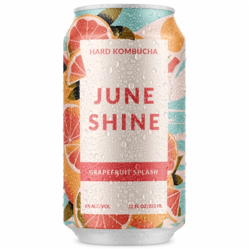 Juneshine Grapefruit Paloma Hard Kombucha Perspective: back