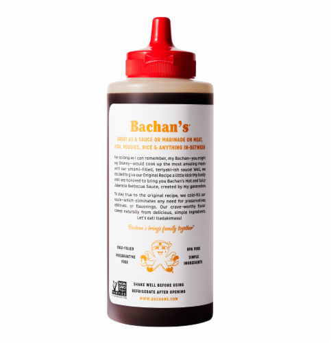 Bachan's® Hot & Spicy Japanese Barbecue Sauce Perspective: back