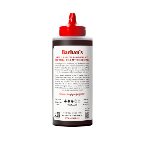 Bachan's® Hot Honey Japanese BBQ Sauce Perspective: back