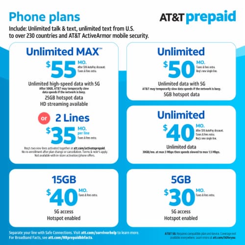 AT&T Prepaid Cingular Flex® 2 Phone Perspective: back