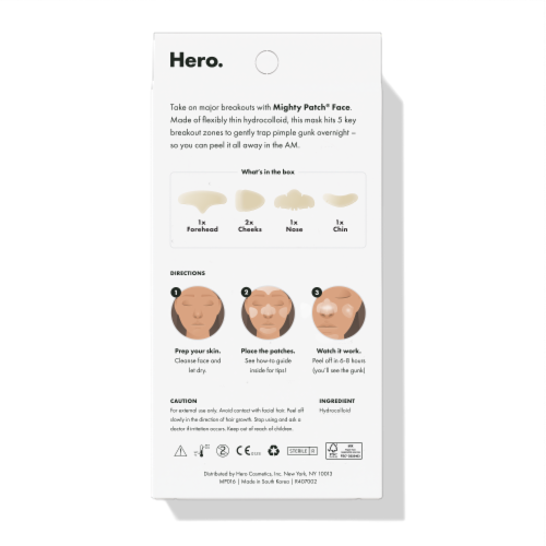 Hero Cosmetics Mighty Patch, The Original, 36 Count Ingredients and Reviews