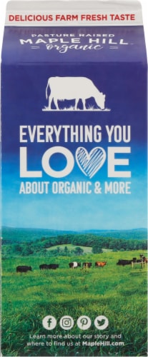 Maple Hill® Organic Zero Sugar Ultra-Pasteurized Whole Milk