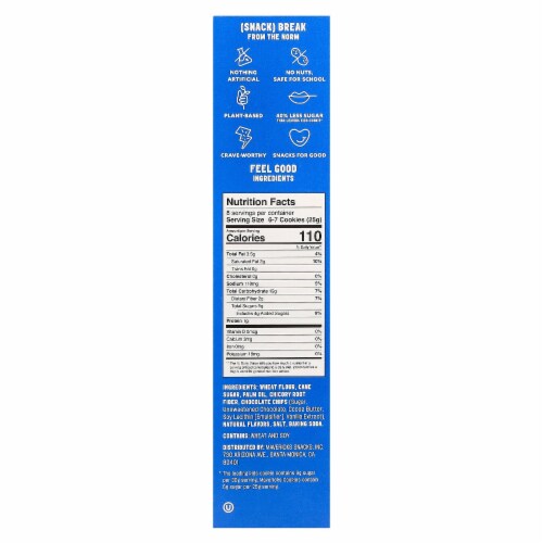 Mavericks Bolt Cookies Chocolate Chip - 7.04 oz (200 g) Perspective: back