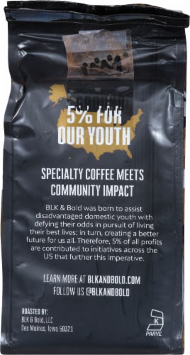 BLK & Bold® Dark Roast Ground Coffee Perspective: back